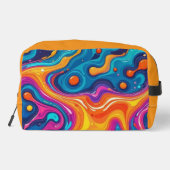 Abstracte oppervlakte kunstwerk 1200 - Toilettas Toilettasje (Achterkant)