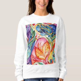 Abstracte oppervlakte kunstwerk 1207 - Sweatshirt