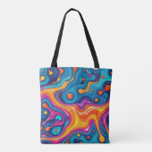 Abstracte oppervlakteillustraties 1200 - Canvas ta Tote Bag (Achterkant)