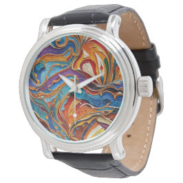 Abstracte oppervlakteillustraties 1211 - Kijken Horloge