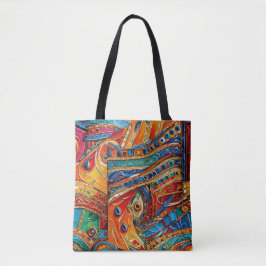 Abstracte oppervlakteillustraties 1214 - Canvas ta Tote Bag