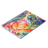 Abstracte oppervlaktekunstwerk 1207 - Spiraal Noti Notitieboek (Linkerzijde)