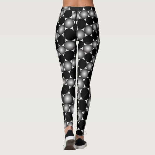 Abstracte optische illusie leggings (Achterkant)