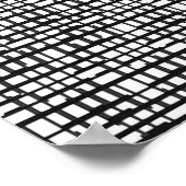 Abstracte optische rastercanvas afdrukken poster (Hoek)