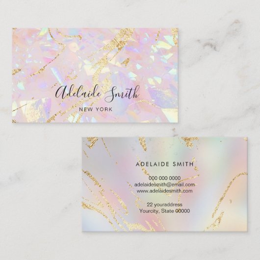 abstracte optische textuur visitekaartje (Voorkant / Achterkant)