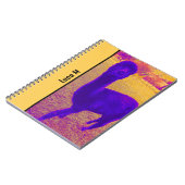 ABSTRACTE OPVALLENDE HELDERE ALPACA AFBEELDING CUS NOTITIEBOEK (Linkerzijde)