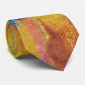 Abstracte opwarming van de aarde stropdas (Opgerold)