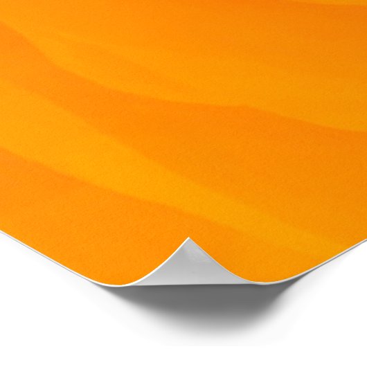 Abstracte oranje achtergrond kleurrijk poster (Hoek)