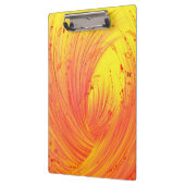 Abstracte oranje betoverde tuin klembord (Links)