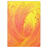 Abstracte oranje betoverde tuin klembord (Achterkant)