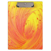 Abstracte oranje betoverde tuin klembord (Voorkant)