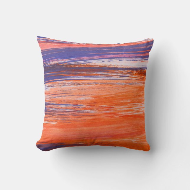 Abstracte oranje en blauwe achtergrond van waterko kussen (Voorkant)