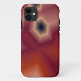 abstracte oranje en roze iphone hoes