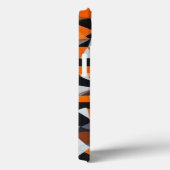Abstracte Oranje en zwarte geometrische kunst Case-Mate iPhone Case (Achterkant / Rechts)