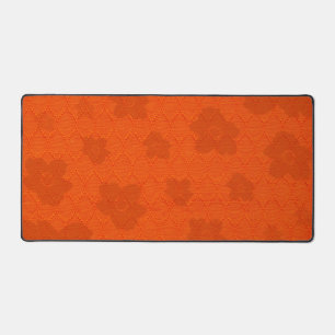 Abstracte Oranje Floral Achtergrond Bureaumat