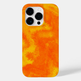 Abstracte Oranje Gele Diffusie Case-Mate iPhone 14 Pro Hoesje
