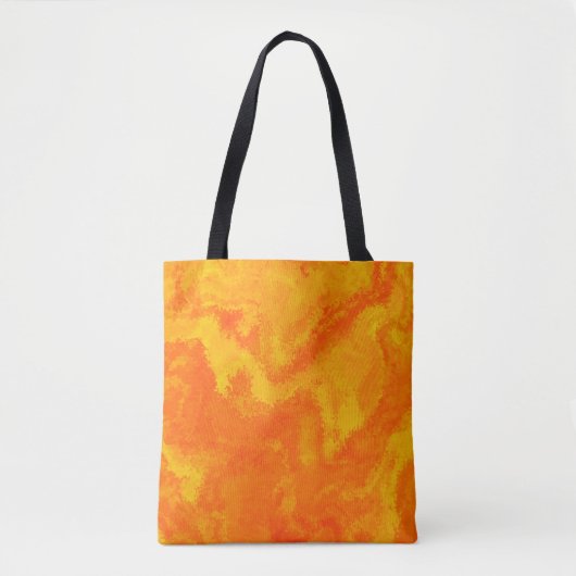 Abstracte Oranje Gele Diffusie Tote Bag (Voorkant)