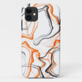 Abstracte Oranje golven Case-Mate iPhone Case (Achterkant)