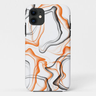 Abstracte Oranje golven Case-Mate iPhone Case