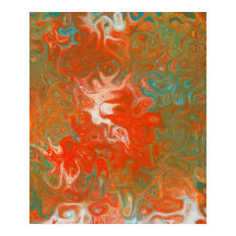 Abstracte Oranje modder voor hedendaagse kunst