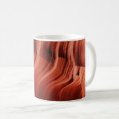 Abstracte oranje natuur patroon Antelope Canyon Koffiemok (Voorkant rechts)