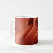 Abstracte oranje natuur patroon Antelope Canyon Koffiemok (Voorkant links)