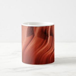 Abstracte oranje natuur patroon Antelope Canyon Koffiemok