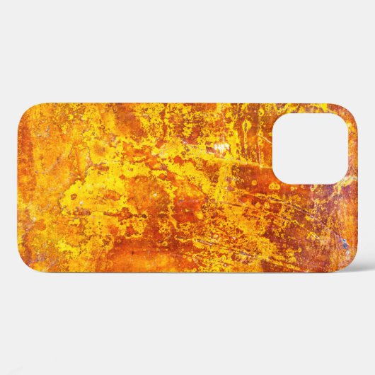 Abstracte oranje ondergrondse betonwand; Case-Mate iPhone case (Achterkant (horizontaal))