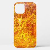 Abstracte oranje ondergrondse betonwand; Case-Mate iPhone case (Achterkant)