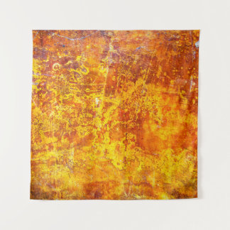 Abstracte oranje ondergrondse betonwand; wandkleed