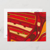 Abstracte Oranje panelen Briefkaart (Voorkant / Achterkant)