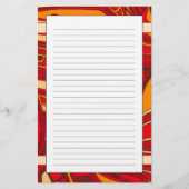 Abstracte Oranje panelen Briefpapier (Voorkant)