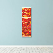 Abstracte Oranje panelen Canvas Afdruk (Insitu (Houten vloer))