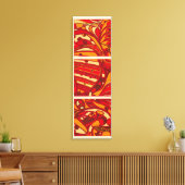 Abstracte Oranje panelen Canvas Afdruk (Insitu (Woonkamer))