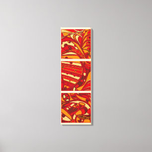 Abstracte Oranje panelen Canvas Afdruk