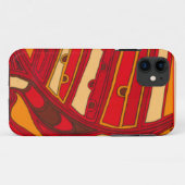 Abstracte Oranje panelen Case-Mate iPhone Case (Achterkant (horizontaal))