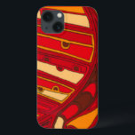 Abstracte Oranje panelen iPhone 13 Hoesje<br><div class="desc">Een surrealistische droom,  deze helderkleurige abstracte oranje panelen lijken op gesmolten was die door een canvas stroomt. Een Jennifer Goldberger-creatie,  dit werk is geweldig in zijn verbeeldingskracht van kleur en lijnen. Bestel er vandaag nog een!</div>