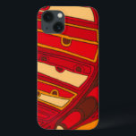 Abstracte Oranje panelen iPhone 13 Hoesje<br><div class="desc">Een surrealistische droom,  deze helderkleurige abstracte oranje panelen lijken op gesmolten was die door een canvas stroomt. Een Jennifer Goldberger-creatie,  dit werk is geweldig in zijn verbeeldingskracht van kleur en lijnen. Bestel er vandaag nog een!</div>
