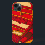 Abstracte Oranje panelen iPhone 13 Hoesje<br><div class="desc">Een surrealistische droom,  deze helderkleurige abstracte oranje panelen lijken op gesmolten was die door een canvas stroomt. Een Jennifer Goldberger-creatie,  dit werk is geweldig in zijn verbeeldingskracht van kleur en lijnen. Bestel er vandaag nog een!</div>