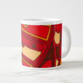 Abstracte Oranje panelen Grote Koffiekop (Voorkant rechts)