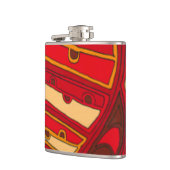 Abstracte Oranje panelen Heupfles (Links)