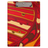 Abstracte Oranje panelen Klembord (Voorkant)