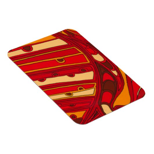 Abstracte Oranje panelen Magneet (Rechterzijde)