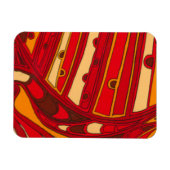 Abstracte Oranje panelen Magneet (Horizontaal)