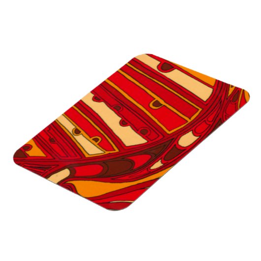 Abstracte Oranje panelen Magneet (Linkerzijde)