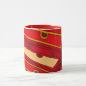 Abstracte Oranje panelen Mok (Midden)