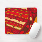 Abstracte Oranje panelen Muismat (Met muis)