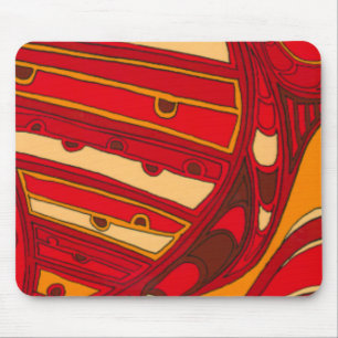 Abstracte Oranje panelen Muismat