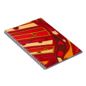 Abstracte Oranje panelen Notitieboek (Rechterzijde)