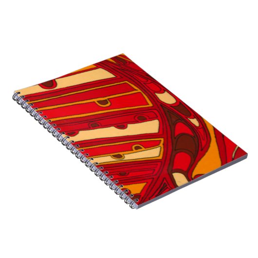 Abstracte Oranje panelen Notitieboek (Rechterzijde)